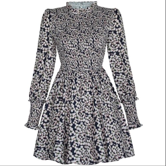 Cherry Blossom Empire Babydoll Dress - Picture 2 of 12